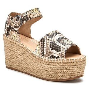 NIB-Matisse Grey Snake-Embossed Espadrille